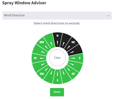 Spray Window Advisor Spray Window Advisor